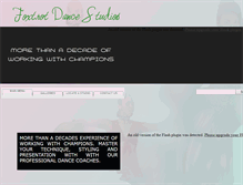 Tablet Screenshot of foxtrotdancestudios.com